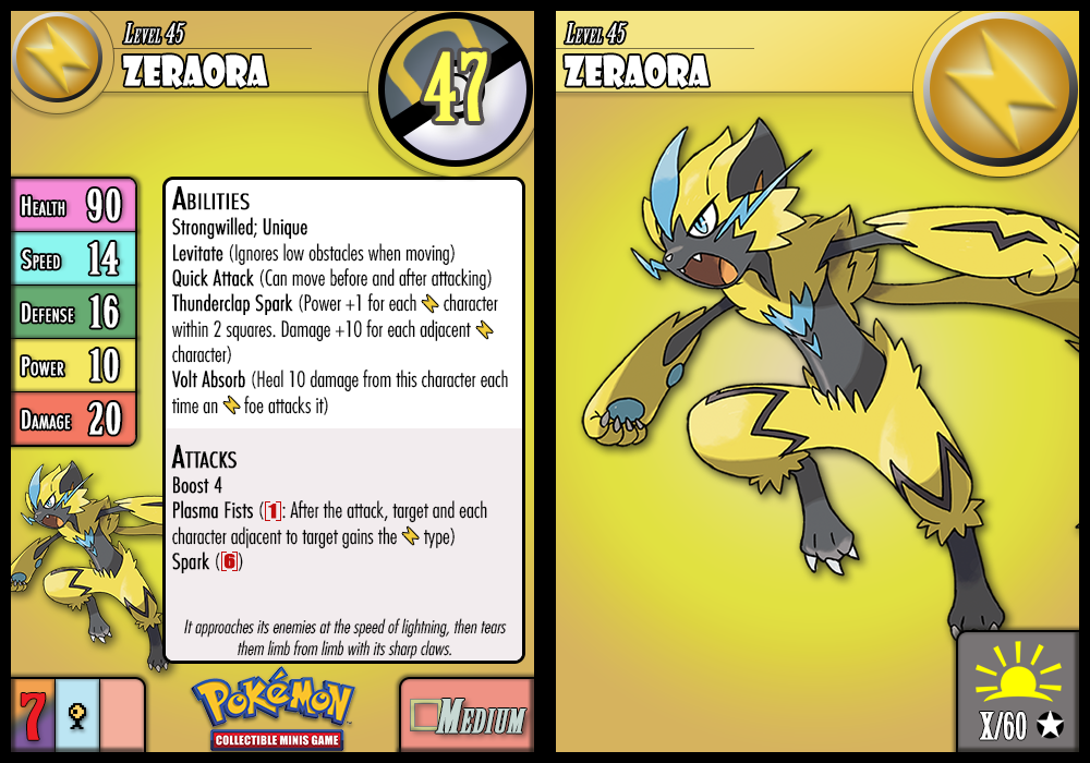 Pokemon 10807 Shiny Mega Zeraora Pokedex: Evolution, Moves, Location, Stats