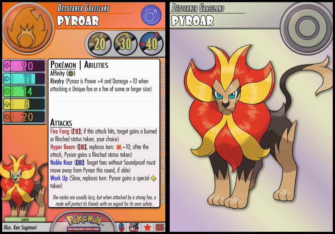 Pyroar (Male) by PokemonCMG on DeviantArt