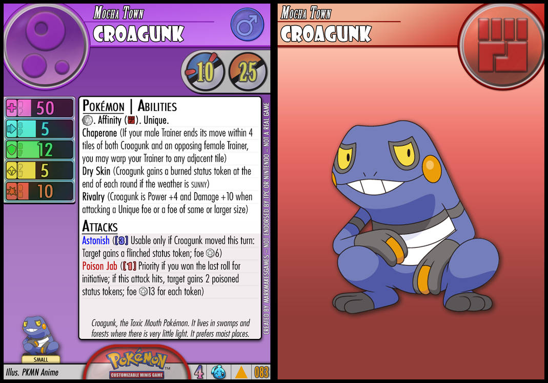 Croagun Brock's Croagunk by PokemonCMG on DeviantArt