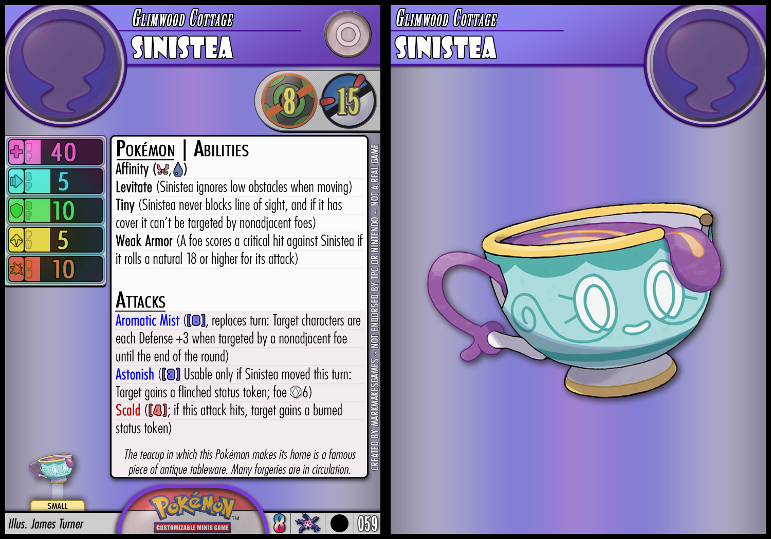 Sinistea by PokemonCMG on DeviantArt