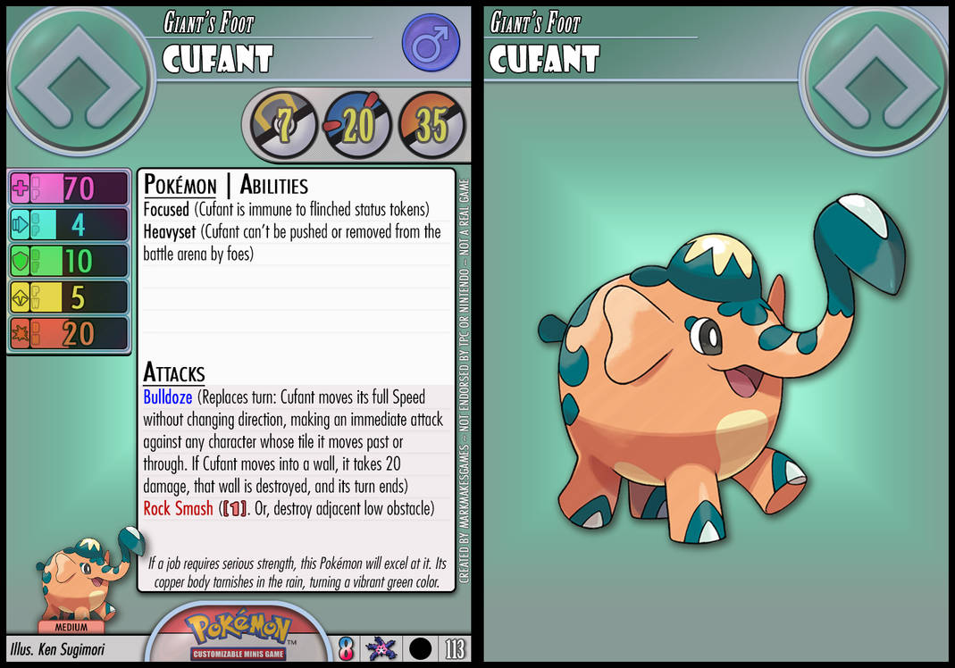 Cufant by PokemonCMG on DeviantArt