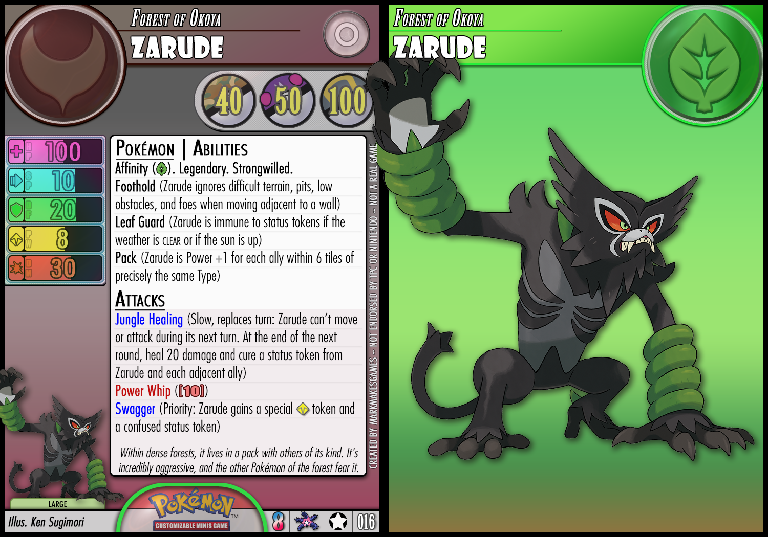 The Mythical Pokemon Zarude Mega Evolution Form by rsam on DeviantArt