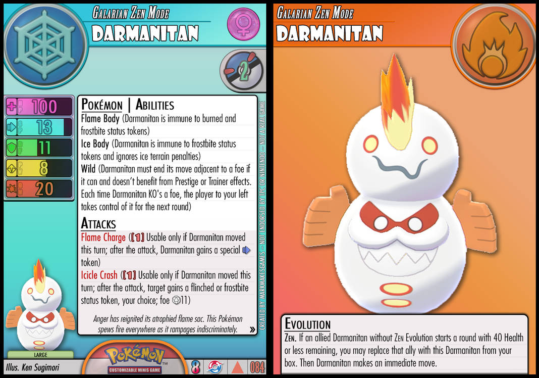 Galarian Darmanitan (Zen Mode) by PokemonCMG on DeviantArt