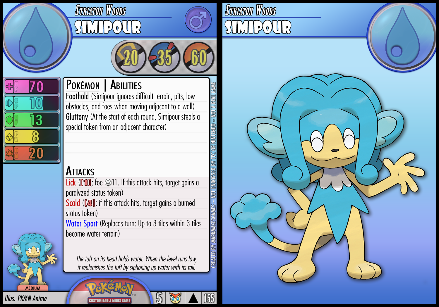 Simpus Pokemon Simipour by PokemonCMG on DeviantArt