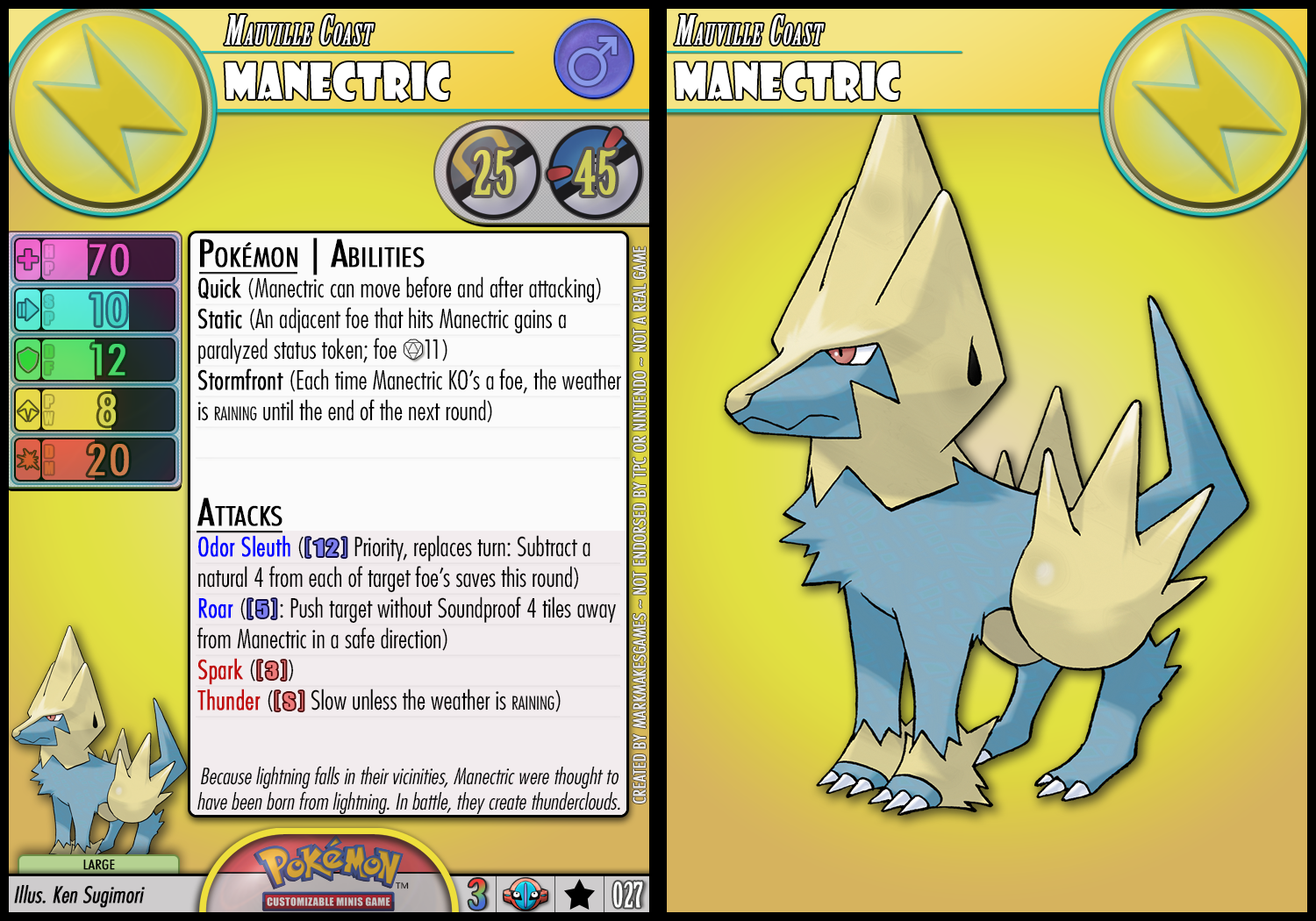 Manectric Database Manectric by PokemonCMG on DeviantArt