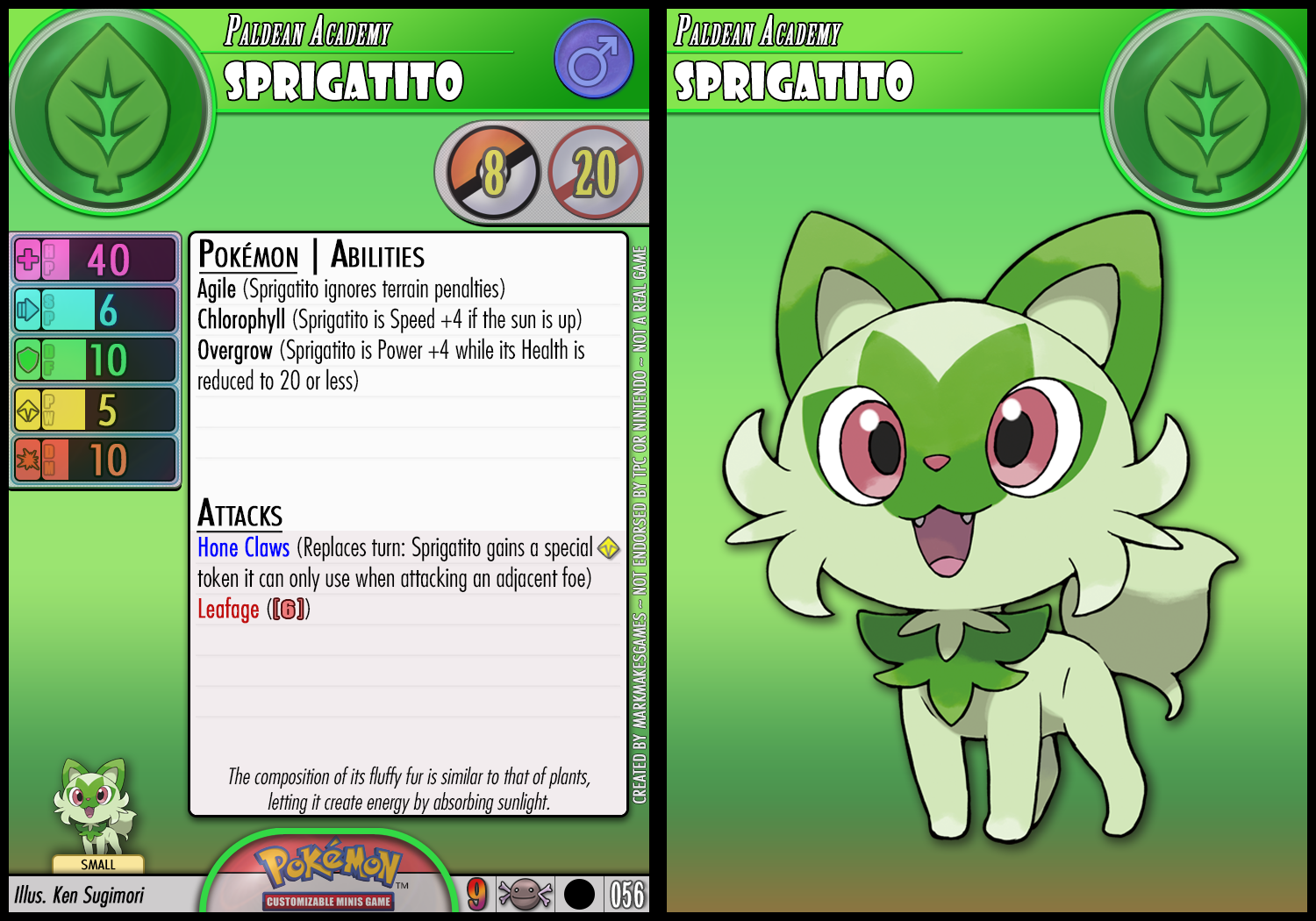 Sprigatito -  Pokédex