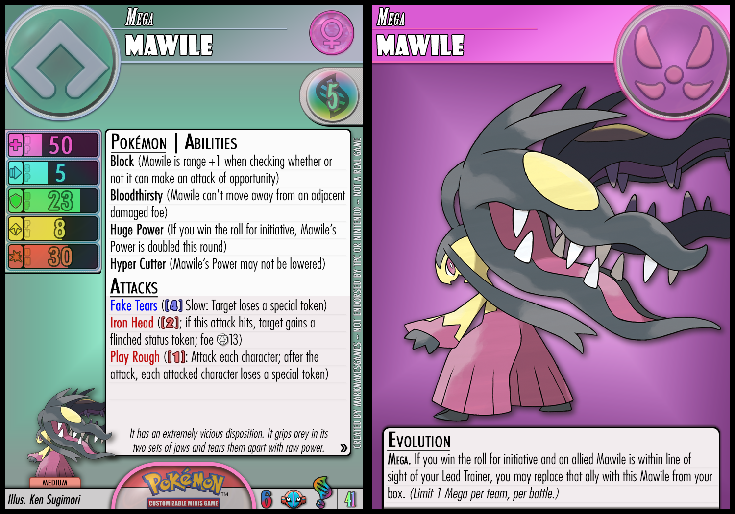 Mega Mawile, Pokédex