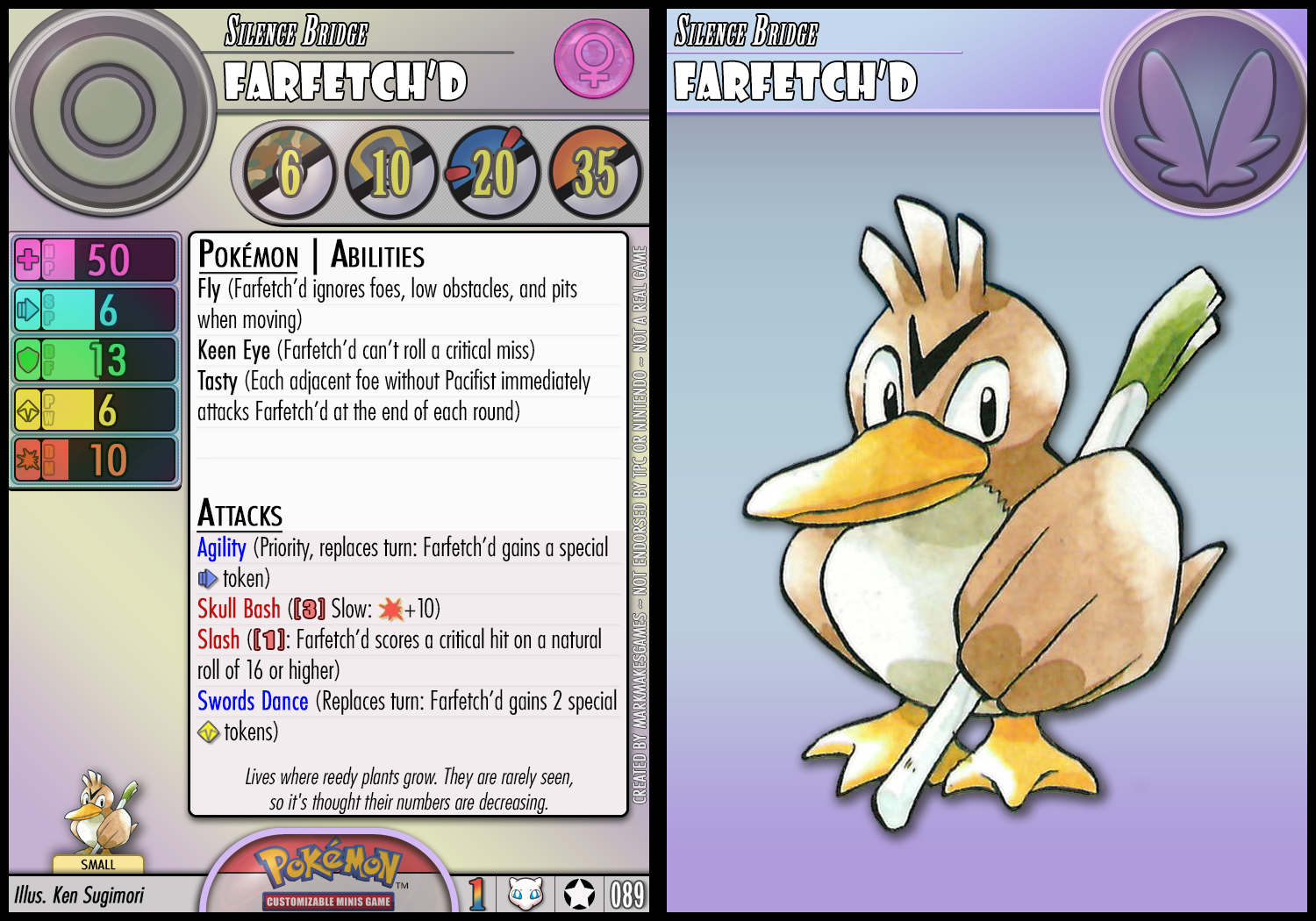 Farfetch'd sprites gallery