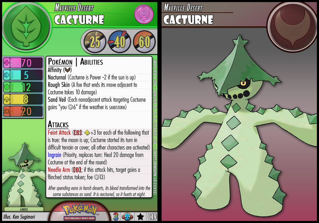 Cacturne Variant Cacturne by PokemonCMG on DeviantArt