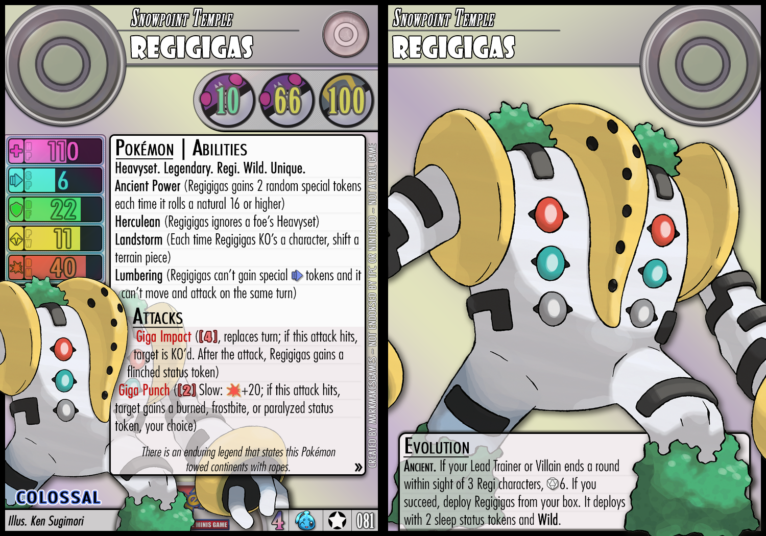 Regigigas Shiny (guardian signs) by ghostrider66645 on DeviantArt