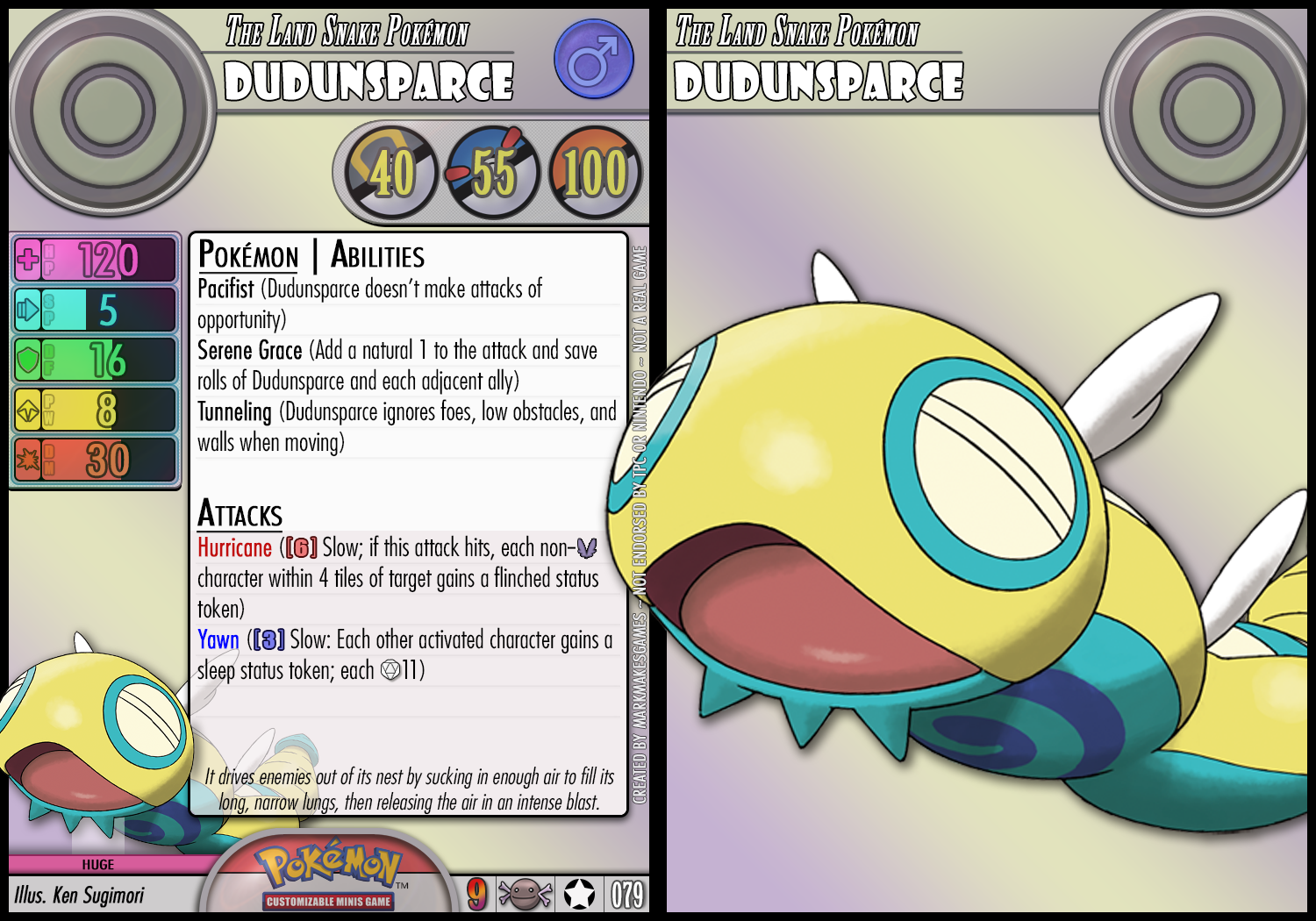 Dudunsparce by PokemonCMG on DeviantArt