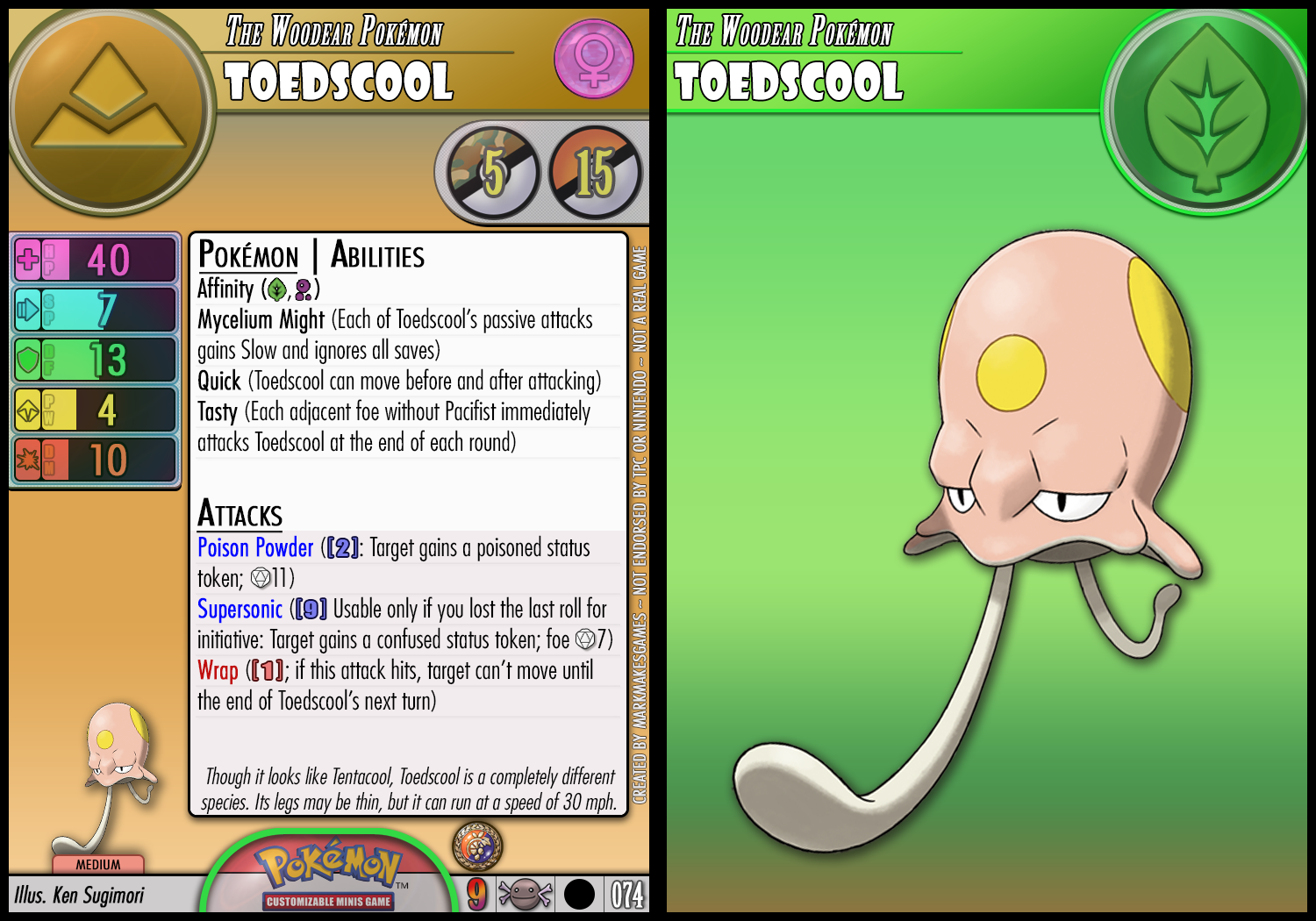 Toescool Toedscool by PokemonCMG on DeviantArt