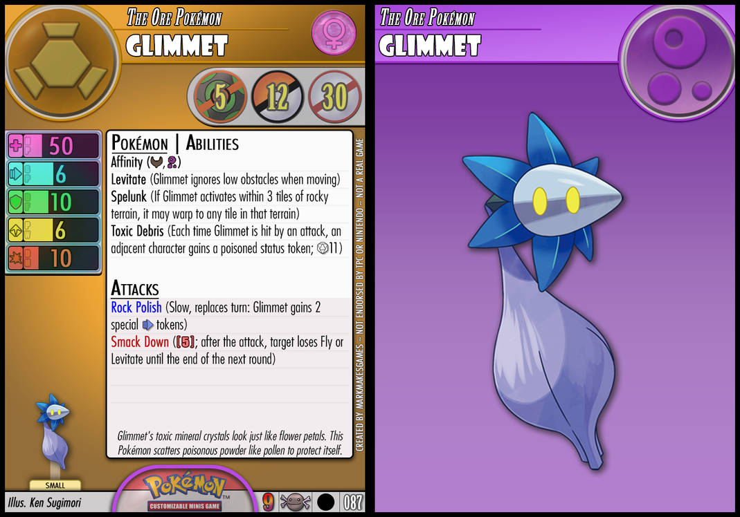 Glimmet by PokemonCMG on DeviantArt