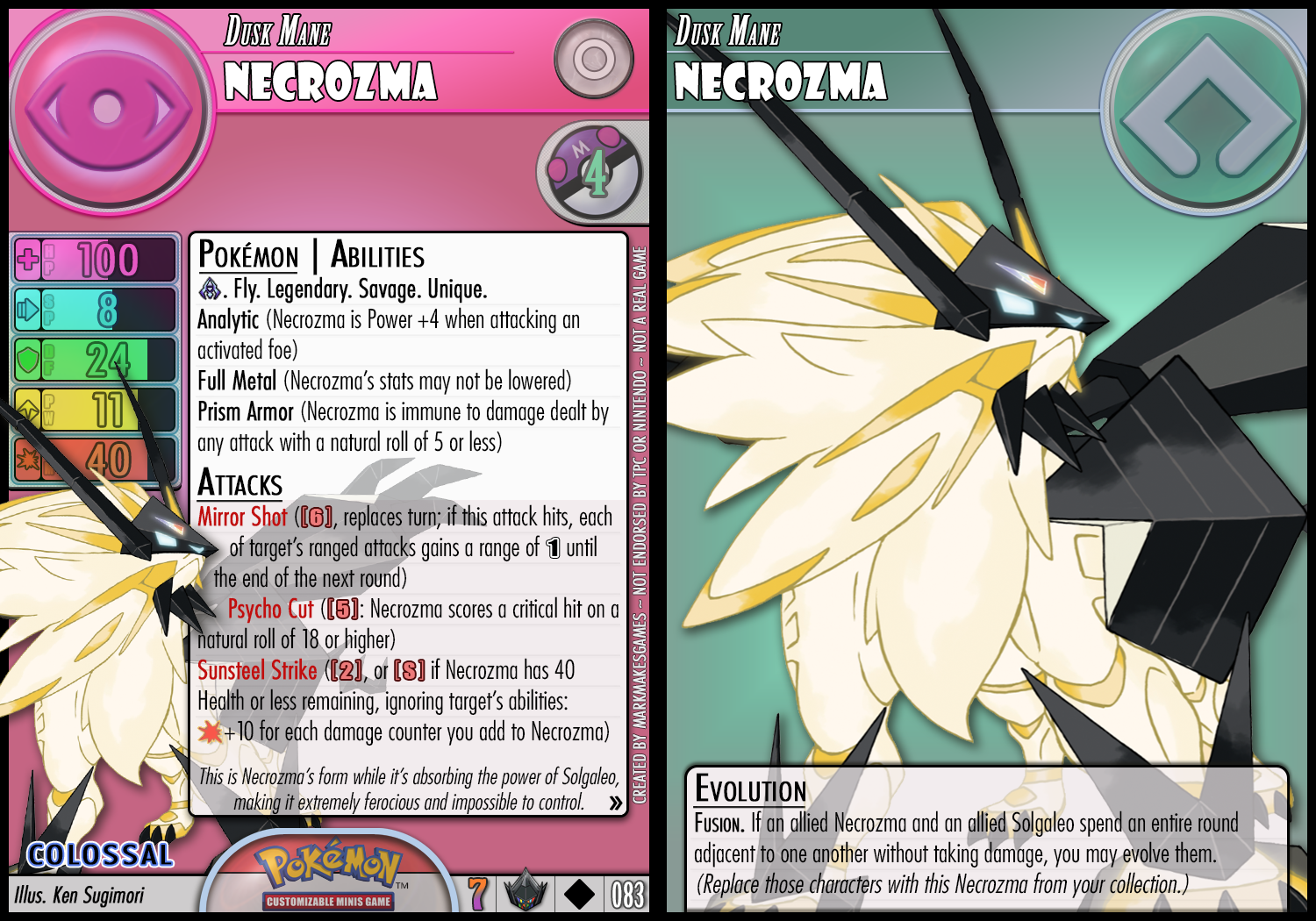 Solgaleo and Dusk Mane Necrozma by nath2897 on DeviantArt