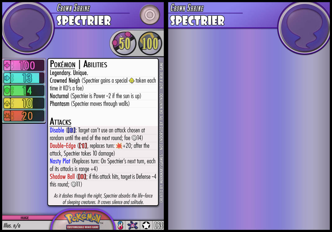 Spectrifier Pokemon Spectrier by PokemonCMG on DeviantArt
