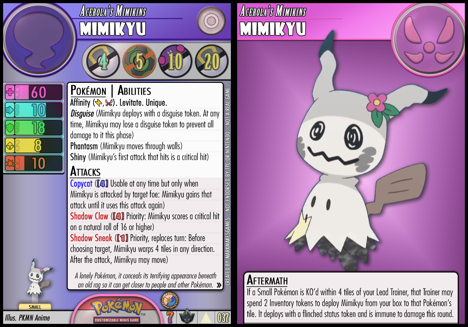 Acerola's Shiny Undead Mimikyu by PokemonCMG on DeviantArt