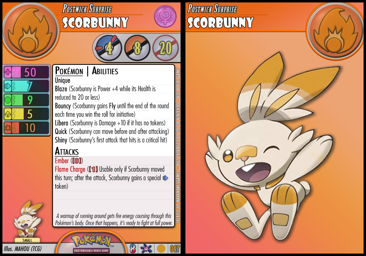 Shiny Scorbunny by PokemonCMG on DeviantArt
