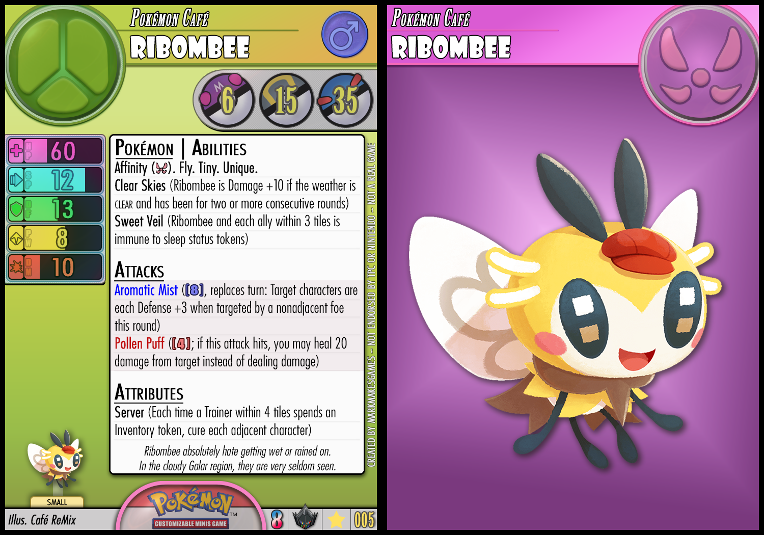 Cafe Ribombee by PokemonCMG on DeviantArt