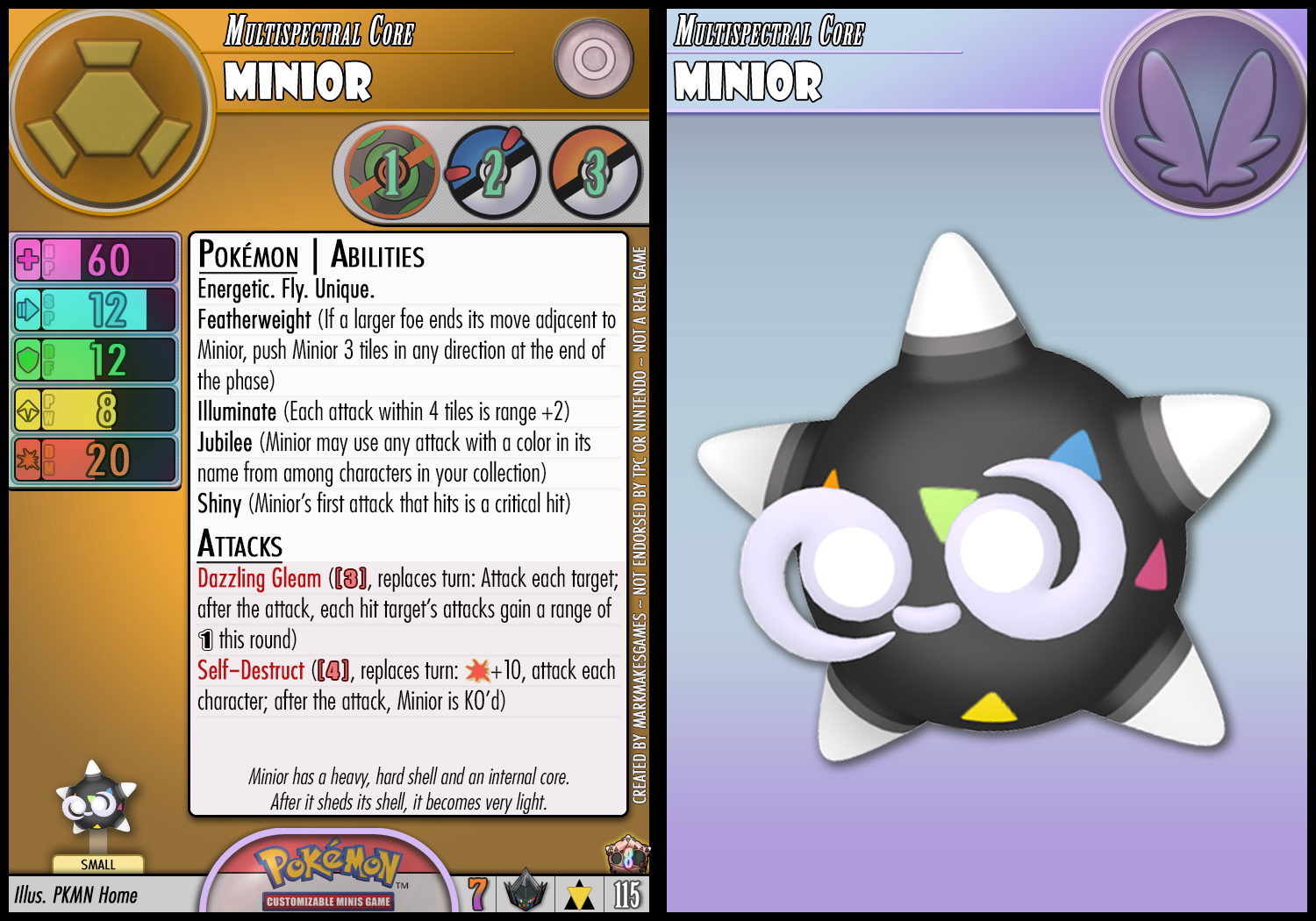 Minior Shiny Minior Core by PokemonCMG on DeviantArt