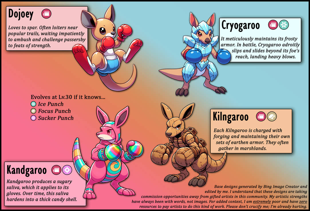 Tree Fakeemon Dojoey Family Tree (AI-assisted Fakemon) by PokemonCMG on DeviantArt
