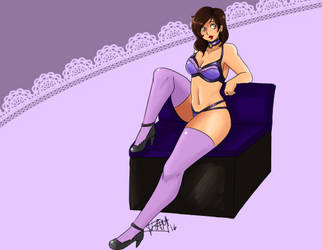 Commission - Lady in Purple