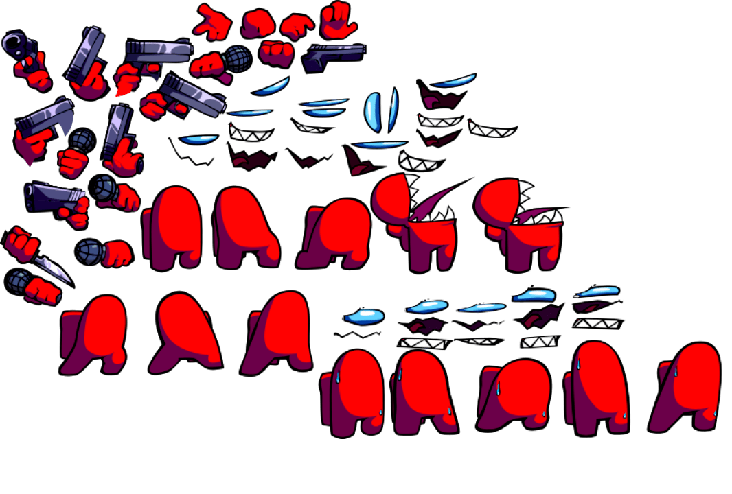 Red Imposter Hand (VS Impostor V4) Red Parts by bendyboy39 on DeviantArt