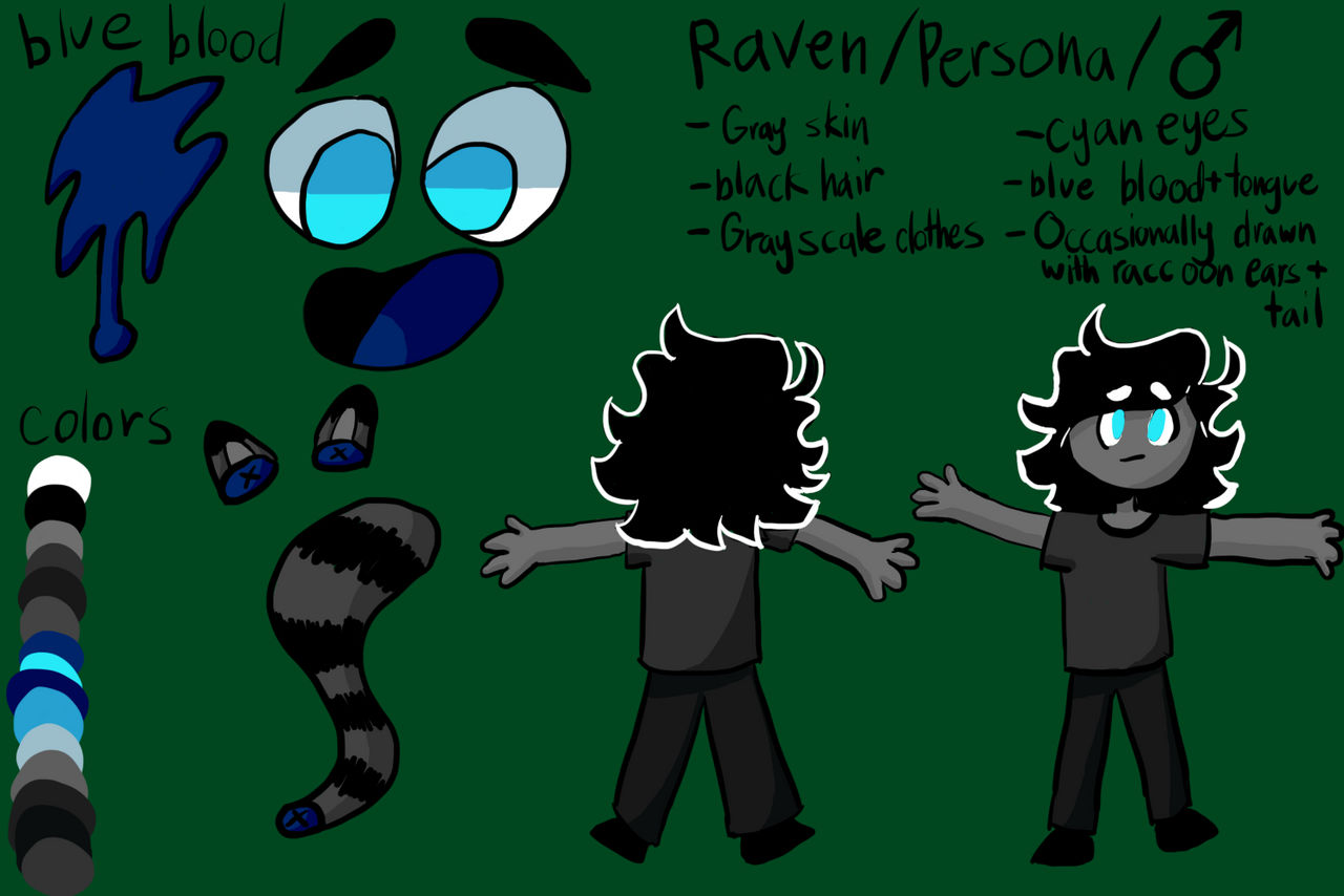 Raven Reference Sheet by DownwardsRaven on DeviantArt