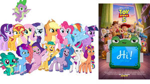The MLP Gang is excited for Toy Story 5
