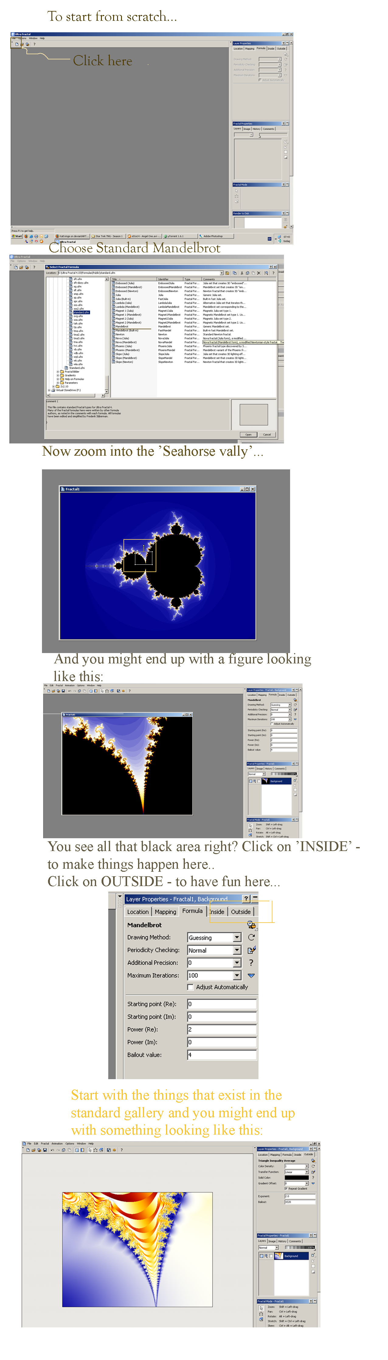 Start from scratch tutorial