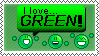 I love green stamp