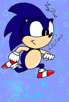 Sonic The Hedgehog in: 'QUICK SKETCH'