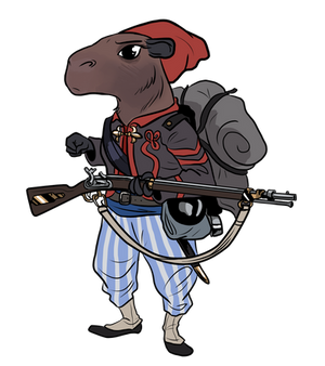 Capybara Tiger Zouave