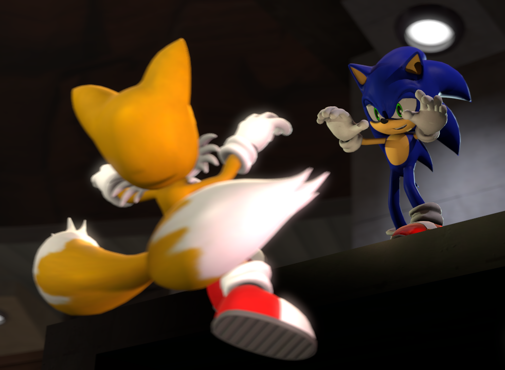 Dark Sonic Kills Tails All in one Photos.