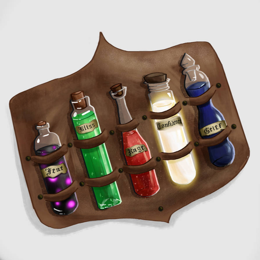 Emotion Potion Example Emotion Potions by sunshinedisasters on DeviantArt