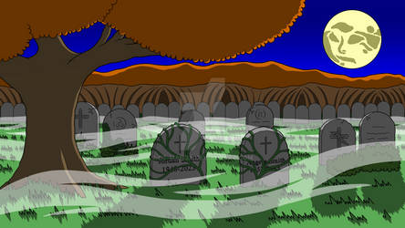 Drawtober-2023-01-Overgrown Cemetary