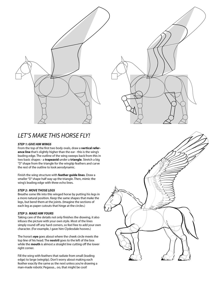How to draw PEGASUS 3 by PatrickThornton on DeviantArt