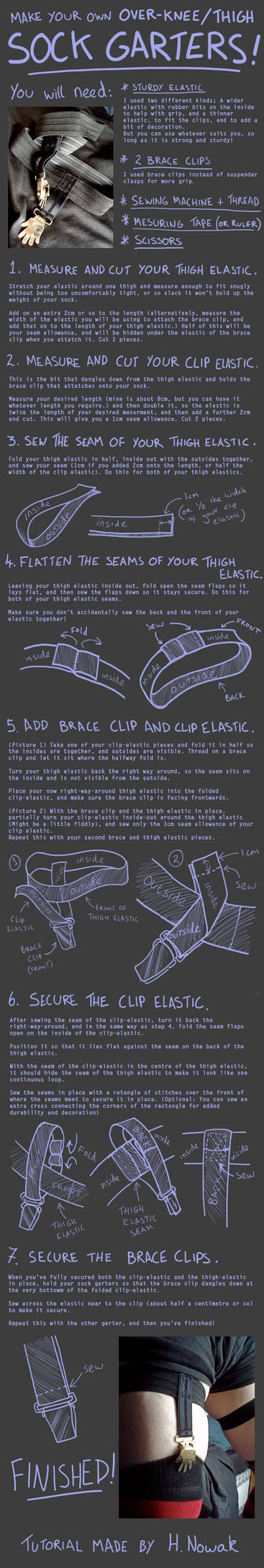 Thigh Sock braces tutorial