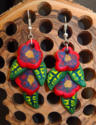 Flower earrings