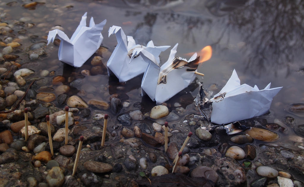 The Burning of Swanships