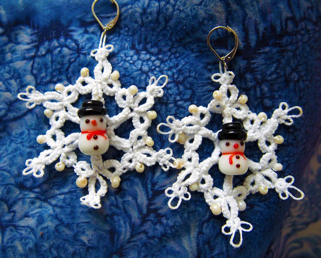 Winter earrings