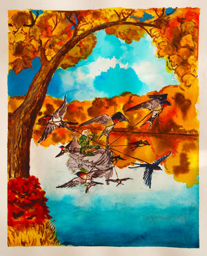 Tinfang Warble in autumn by MirachRavaia Tinfang Warble in autumn by MirachRavaia