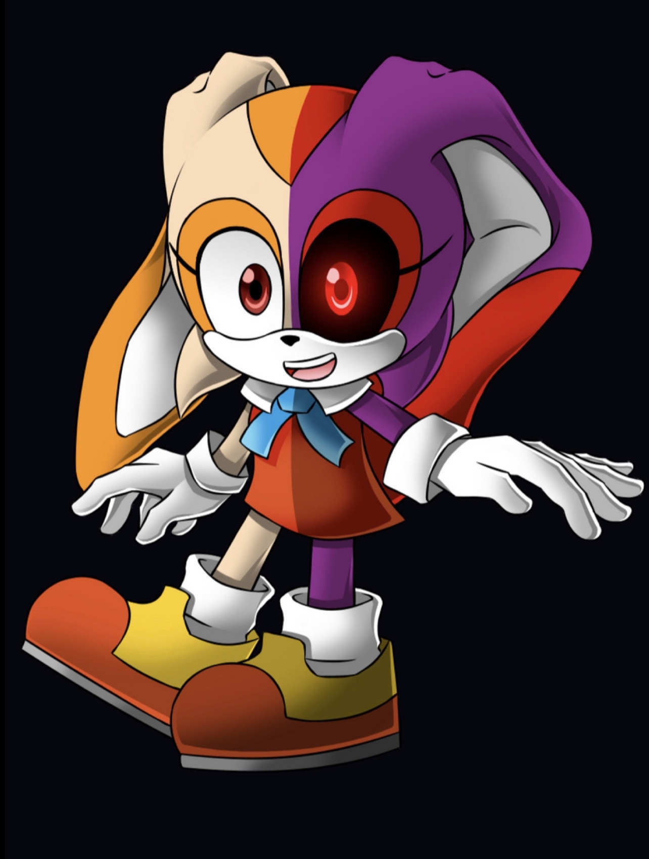 Dream The Rabbit Scared Cream the Rabbit (Nightmare Universe) by Theionnizer on DeviantArt