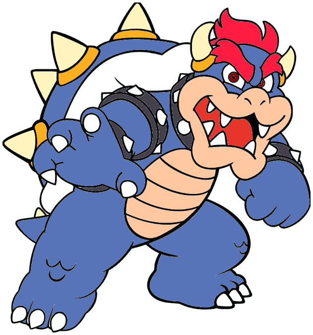 Bowser Blue Shell Blue Bowser (A.K.A. Bowser's Brother) by Bubbawastaken on DeviantArt