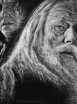 Albus Dumbledore and Snape by WickedIllusionArt