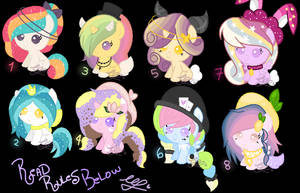 New Adoptable Ponies - By PLD