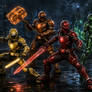 Rainbow force team Pose