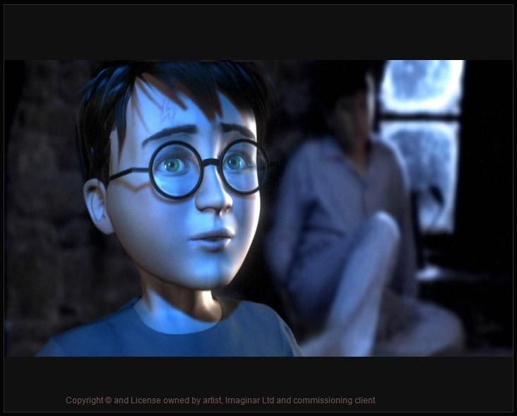 3d model of a young harry potter for EA