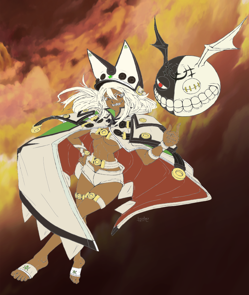 Guilty Gear Xrd Ramlethal Line Art (colored) by kiteazure on DeviantArt