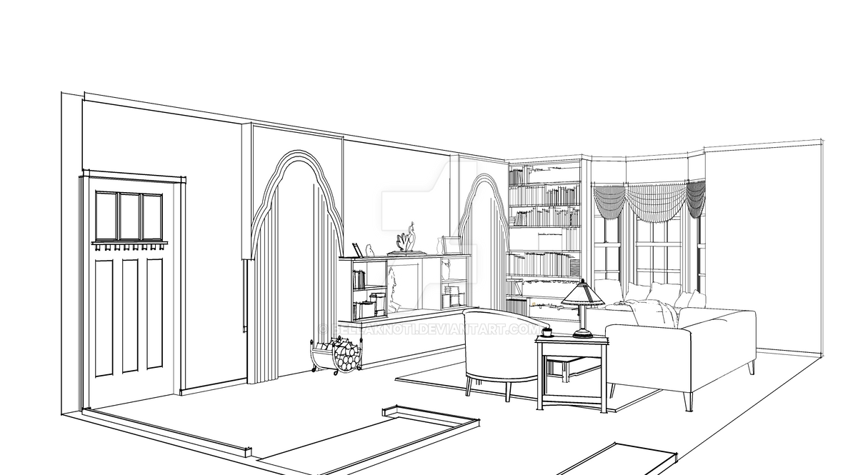SketchUp Wire Frame Render by bellaknoti on DeviantArt