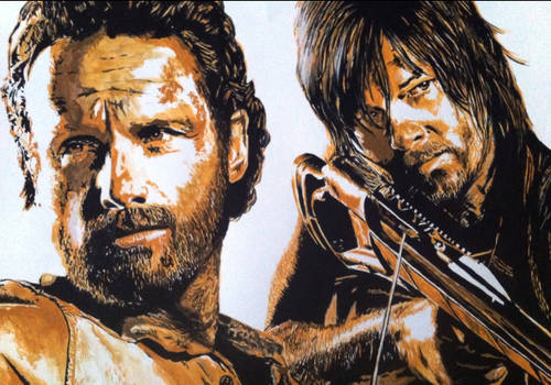 Rick Grimes and Daryl Dixon